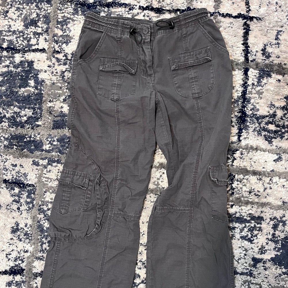 John Galt Cargo Pants, medium grey color, all cotton, lots of pockets